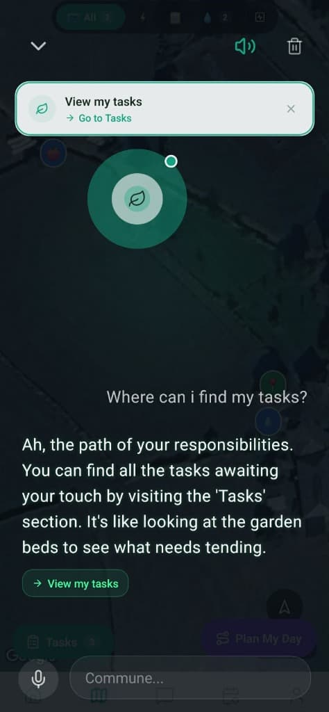 Real EVE AI Village Steward Voice & Chat Interface Screen