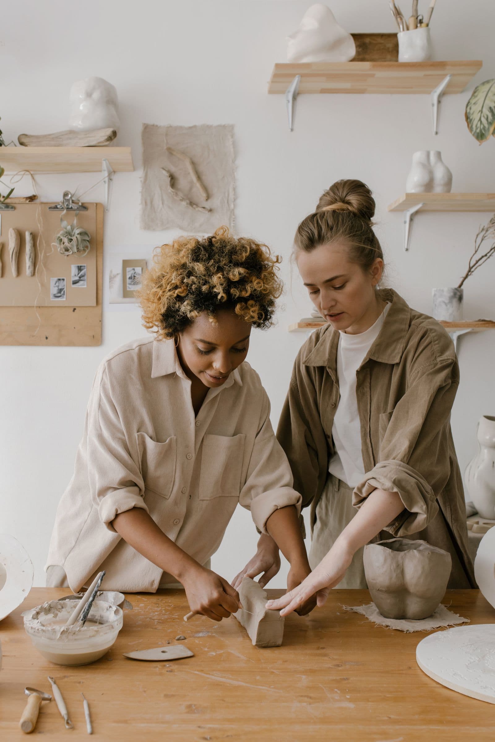 Working with raw clay and tactile craft — keeping hands and community connected to materials